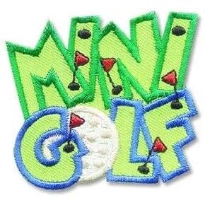 Generic Girl Boy Cub Putt Putt MINI MINIATURE Golf Fun Patches Crests Badges SCOUT GUIDE Iron On Patch Perfect for Jackets, Hats, Backpacks, Uniforms and More