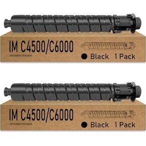 Remanufactured IM C4500 IM C6000 Toner Cartridge Replacement for Ricoh 842279 High Yield for IM C4500 IM C6000 IM C5500 Printer ( Black , 2 Pack )