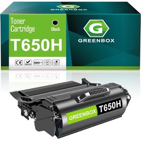 Greenbox Reductured T650H Toner Cartridge 25،000 Pages استبدال LEXMARM