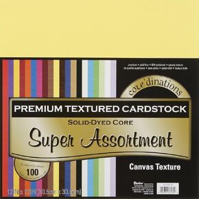 Darice Core’Dinations Premium 65-LB Cardstock Back Pack Supplies ، Multicolor