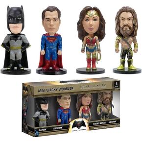 Funko Wacky Wobbler: Batman VS Superman - Minis Action Figure (4 Pack)
