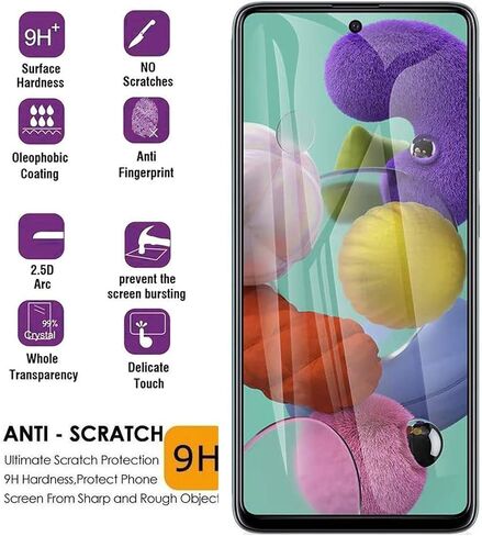 [2 Pack for Samsung Galaxy A15 5G Privacy Screen Protector,Tempered Glass Anti Spy Black Shatterproof Protect Film for Galaxy A15 6.5 inch, Bubble Free Anti Scratch Case Friendly Accessories in Kuwait