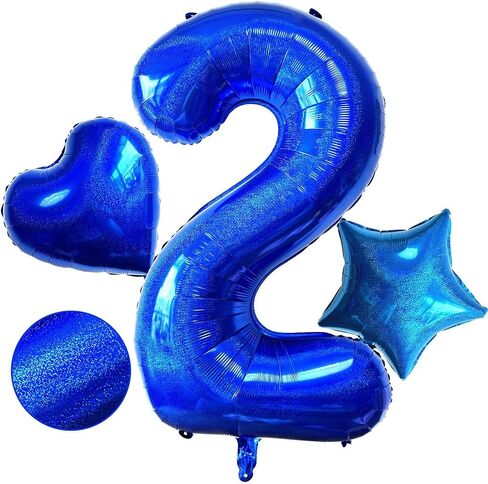 Laser Navy Blue Number 20 Balloons, 40 Inch Giant Blue Number Balloons Nylon Helium Dark Blue Number 20 Balloons for 20th Birthday Party Supplies Anniversary Event Celebration Decorations in Saudi Arabia