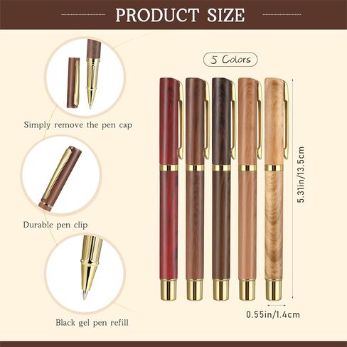Perkoop 20 PCS هدايا المعلم هدايا تقديرات أقلام للنساء للنساء الموظفين زميل في العمل ملهمة صغيرة شكرا لك أقلام الحبر الأسود لمدرسة مكتب ممرضة الموظفين (الخشب ، الحبوب الخشبية) in Kuwait