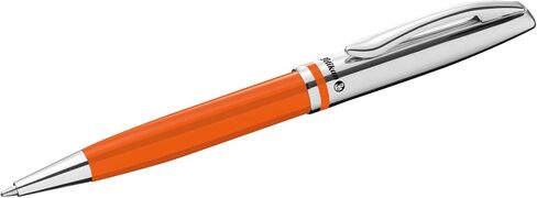 Pelikan Jazz Classic Ballpoint Pen, Medium Nib, Blue Ink Refill Included, Metal, Orange, Blister Card, 1 Each (815062) in Saudi Arabia