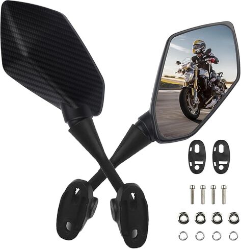 مرايا الرؤية الخلفية لدراجة نارية على شكل حصان القلب متوافقة مع CBR600 F4 F4I 1999-2006 CBR900 CBR919 CBR929 CBR954 1998-2003 RC51 RVT1000 DD250E DD300 DD350 in Kuwait