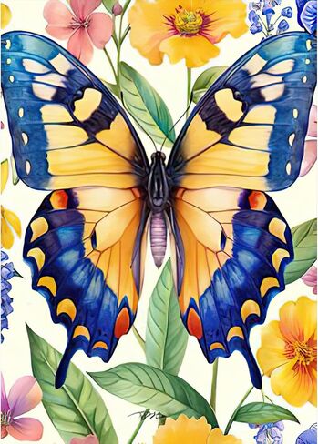 NAIMOER Butterfly Diamond Painting Kits for Adults, DIY 5D Diamond Painting Spring Butterfly Patterns, Full Drill Diamond Art Kits Perfect for Relaxation and Home Wall Decor 30x40cm in Saudi Arabia