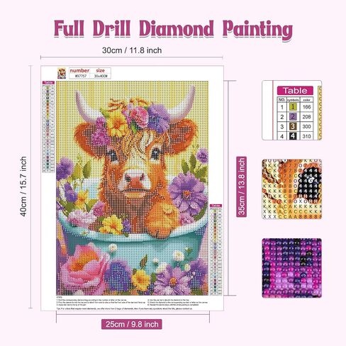 NAIMOER Butterfly Diamond Painting Kits for Adults, DIY 5D Diamond Painting Spring Butterfly Patterns, Full Drill Diamond Art Kits Perfect for Relaxation and Home Wall Decor 30x40cm in Saudi Arabia