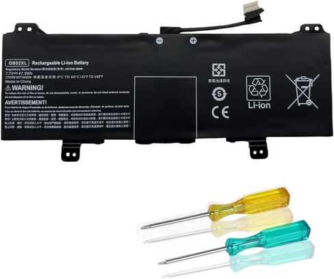 BND GM02XL 917725-855 HSTNN-DB7X Laptop Battery Compatible with HP Chromebook X360 11 G1 G6 G7 EE Chromebook 14 G5 14-CA000NA Series Notebook 917679-271 HSTNN-UB7M 7.7V 47.3WH 6000mAh in Saudi Arabia