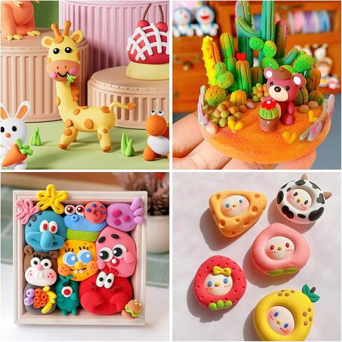 Tomorotec Kids Ultra-Light Air Dry Modeling Clay Set 300g 6 Macaron Colors, Soft Easy to Mold for Arts Crafts, Non-Toxic Safe for Children, Enhances Creativity & Fine Motor Skills, No Baking Required in Saudi Arabia