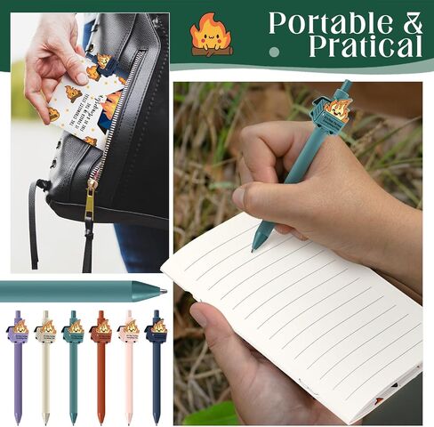 Eaasty 60 Pcs Dumpster Fire Pocket Notebooks Bulk Funny Inspirational Pen with Saying Dumpster Fire Ballpoint Pen Notebook Employee Appreciation Gift for Coworker Team Custodian Teacher (Colorful) in Saudi Arabia