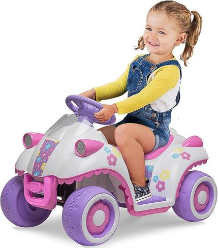 Kid Trax Toddler Disney Minnie Mouse Quad Ride-On, Kids 18-30 Months, 6V Battery and Charger Included, Max Weight 45 lbs, Hot Pink in Saudi Arabia