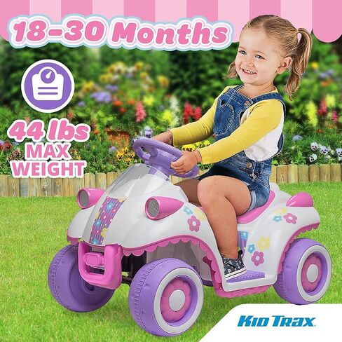 Kid Trax Toddler Disney Minnie Mouse Quad Ride-On, Kids 18-30 Months, 6V Battery and Charger Included, Max Weight 45 lbs, Hot Pink in Saudi Arabia