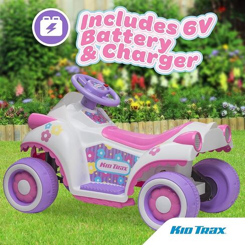 Kid Trax Toddler Disney Minnie Mouse Quad Ride-On, Kids 18-30 Months, 6V Battery and Charger Included, Max Weight 45 lbs, Hot Pink in Saudi Arabia