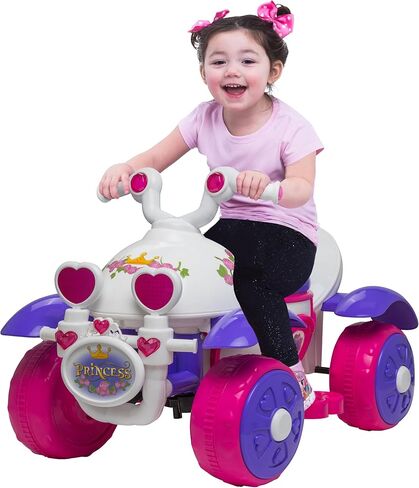 Kid Trax Toddler Disney Minnie Mouse Quad Ride-On, Kids 18-30 Months, 6V Battery and Charger Included, Max Weight 45 lbs, Hot Pink in Kuwait