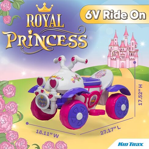 Kid Trax Toddler Disney Minnie Mouse Quad Ride-On, Kids 18-30 Months, 6V Battery and Charger Included, Max Weight 45 lbs, Hot Pink in Kuwait