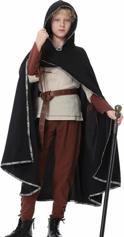 Ezuwail Boys Renaissance Costumes Outfit Kids Medieval Viking Costume Sets for Halloween, Ren Fair in Kuwait