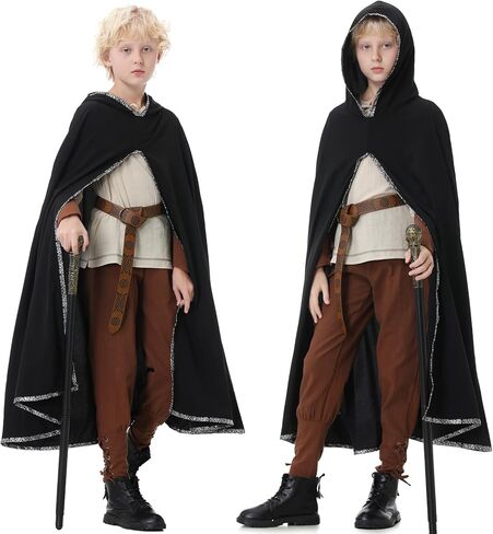 Ezuwail Boys Renaissance Costumes Outfit Kids Medieval Viking Costume Sets for Halloween, Ren Fair in Kuwait