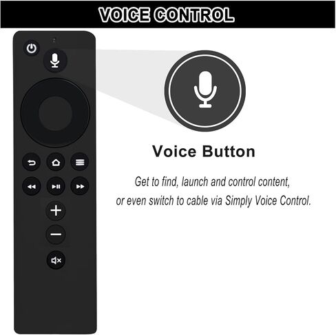 Allimity Replacement Voice Command Remote fit for Amazon TV Stick Lite, 2nd Gen Amazon TV Stick, 3rd Gen Amazon TV Stick, Amazon TV Stick 4K, 2nd Gen Amazon TV Cube (No Power and Volume Buttons) in Kuwait