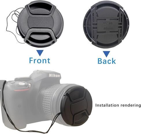 62mm Camera Lens Cap Compatible for Nikon AF 28-100mmf/3.5-5.6G,AF 35-70mmf/2.8D,AF Nikkor 85mmf/1.8D Lens and for Sony E 18-200mmf/3.5-6.3OSSLE(SEL18200LE) Lens(62mm Lens Cap) in Saudi Arabia