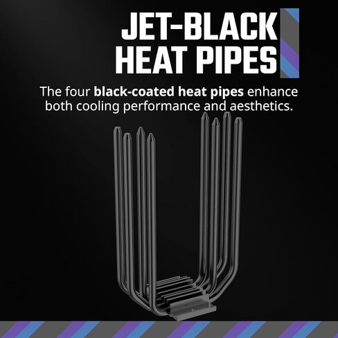 مبرد هواء وحدة المعالجة المركزية Cooler Master Hyper 212 أسود، مروحة SickleFlow 120 Edge، غطاء علوي من الألومنيوم، 4 أنابيب حرارية نحاسية، CryoFuze، طول 152 مم، أقواس AMD Ryzen AM5/AM4، Intel LGA1700/1200 (RR-S4KK-25SN-R1) in Kuwait