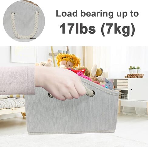 2 Pack Dog Toy Basket |Trapezoid Fabric Dog Toy Bin|Dog Toy Box for Living Room Area|Collapsible Dog Basket|Pet Toy Basket for Dogs|Dog Stuff Organizer for Pet Toys,Leash,Blanket-Cute Printing in Kuwait
