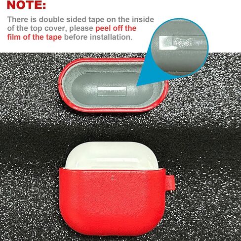LOPIE Leather Case Designed for AirPods 4 and AirPods 4 with Active Noise Cancellation Leather Case, Handmade Case Fully-Wrapped with Top Grain Leather, Protective Hard Cover for Gen 4 AirPods - Blue in Kuwait