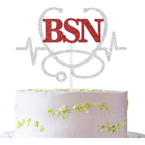 تهانينا BSN Grad Cake Topper ، Future Nurs Rn NP Fnp Pa Lpn Cake Decor