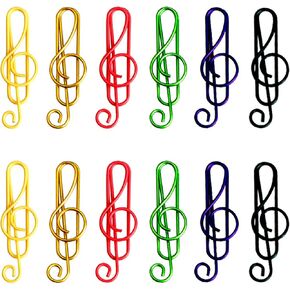 50pcs 40mm/1.57inch metal music music note clips paper clips clips/lowmarks clips for paper