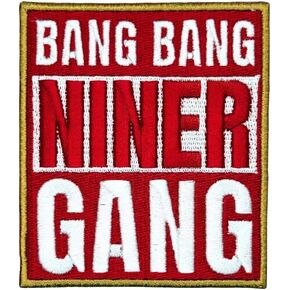 Siam Accs Rugby Fans San Francisco Gang Logo Patch Embroidery American Football Fan Favorite Team Iron On Sew On for Clothing Backpacks Jeans Motorcycle Sew On Custom Jackets Hats Tactical Bags