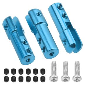 3pcs sharegoo الألومنيوم clevis servo rodder رابط الرابط محول محول مفصل القارب RC الطراز (أحمر)
