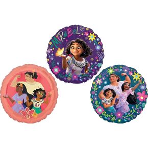 anagram 17 "Encanto Mirabel Isabela و Luisa Birthday Party Supplies 3 رقائق البالونات باقة.
