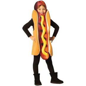 Rasta Imposta Hot Dog and Bun Child & Tween Size Grilled Hot Dog with Mustard Halloween Costume, Boys and Girls