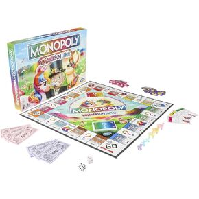 Monopoly Unicorns vs. Llamas Board Game للأعمار 8 وما فوق ؛ العب على Team Unicorn أو Team Llama (Amazon Exclusive)
