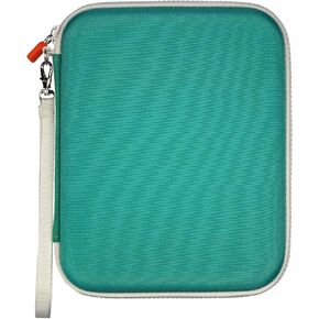 Card Holder for YOTO Player Cards - 120 Pockets Portable Binder with Zipper, Carry Strap & Sleeves for Yoto Player/Mini Audiobook Cards, Travel-Friendly Hard Storage Organizer（Orange）
