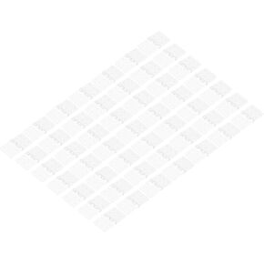 MECCANIXITY RC Hinges 0.9 Inch x 0.5 Inch Adjustable Model Airplane Remote Control Aircraft Wings Parts Square Plastic Loose-Leaf 50 Pcs