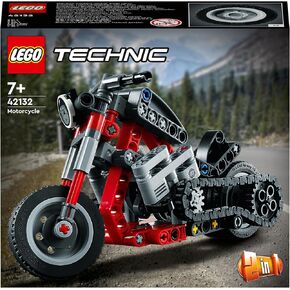 LEGO Technic Motorcycle 42132 Model Building Kit ؛ امنح الأطفال علاجًا مع نموذج الدراجات النارية هذا ؛ لعبة 2 في 1 للأطفال الذين تتراوح أعمارهم بين 7 سنوات (163 قطعة)