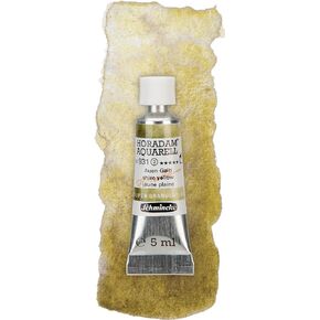 Schmincke - HORADAM® AQUARELL, Super Granulation, 14 931 001 Shire Yellow, 5 ml tube, very strong granulating colors, finest, super granulating watercolors