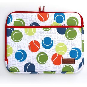 Passion for Tennis Collection 12.5"x10" Laptop Sleeve (Neoprene Laptop Sleeve)