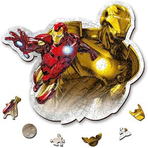 Trefl Marvel Wood Craft 160 قطعة بانورامزو اللغز الشجاع أشكال غير منتظمة ، 10 ألغاز خاصة ، بانوراما متميزة ، للبالغين والأطفال من 12 عامًا