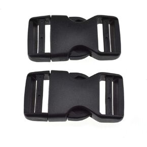 SGH Pro Quick Side Excess Quickles Clips Snaps Dual Duale No Sewing Plastic Hight Duty 1 '/25mm Wide 3 Pack Pack Pack for Nylon Strap Back Fann