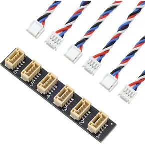 I2C CAN Bus Splitter for Pixhawk 6C 6X JST GH 1.25 4Pin 6 Ports Pixhawk 4 The Cube