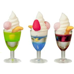 دمى الآيس كريم Sundaes 1/6 مقياس حلوة متجر الحلويات متجر المتجر