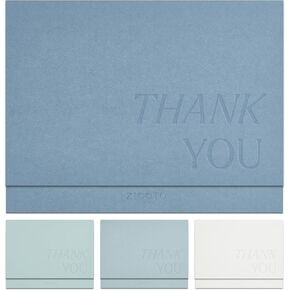 Beautiful Thank You Cards Set of 30 With Envelopes and Stickers - Elegant Blank Cards For Personalized Notes - Perfect Bulk Stationary Set For All Occasions incl. Weddings, Business & Baby Showers