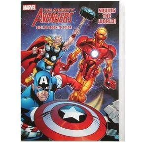 Marvel Mighty Avengers 96 PG كتاب تلوين ونشاط "إنقاذ العالم"