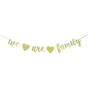 Jensenlin Gold Glitter Family Party Lanner لـ New House Moving ، لم شمل الأسرة ، ديكور المنزل