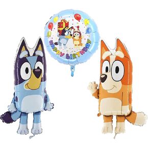 Toyland® Bluey & Bingo Balloon Pack - 2 × 80 سم (32 ") بالونات شخصية و 1 × 18"