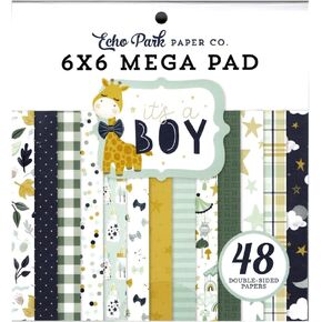 Echo Park Paper Co. It's A Boy Cardmakers 6X6 Mega Pad