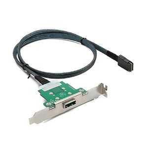 MITATTOK Mini SAS Cable, SFF-8087 to SFF-8088 Straight to Straight High-Speed Data Transfer for SAS/RAID Controllers, Backplanes, and Servers, 2FT