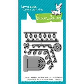 LAWN FAWN Build-A-House Christmas Add-On Lawn Cuts Custom Craft Die